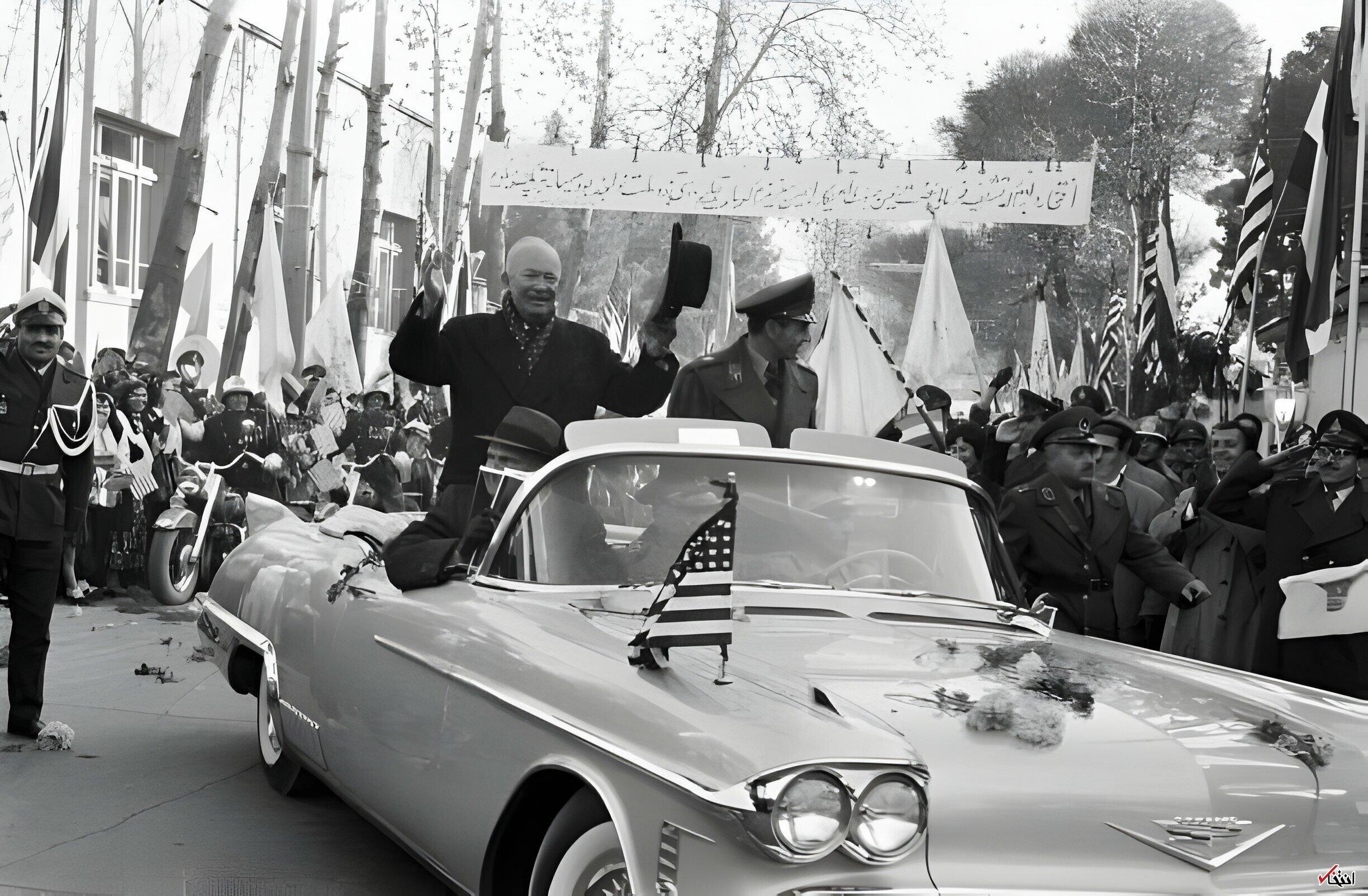عکس| ۶۴ سال پیش؛ سفر سی و چهارمین رئیس جمهور آمریکا به ایران
