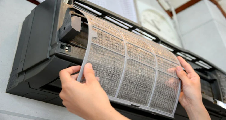 How to clean the air conditioner filter
