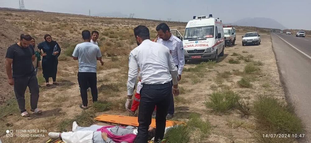 مصدومیت دو نفر در دومین واژگونی امروز در استان سمنان